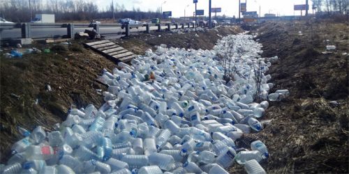 Загрязнение полосы отвода